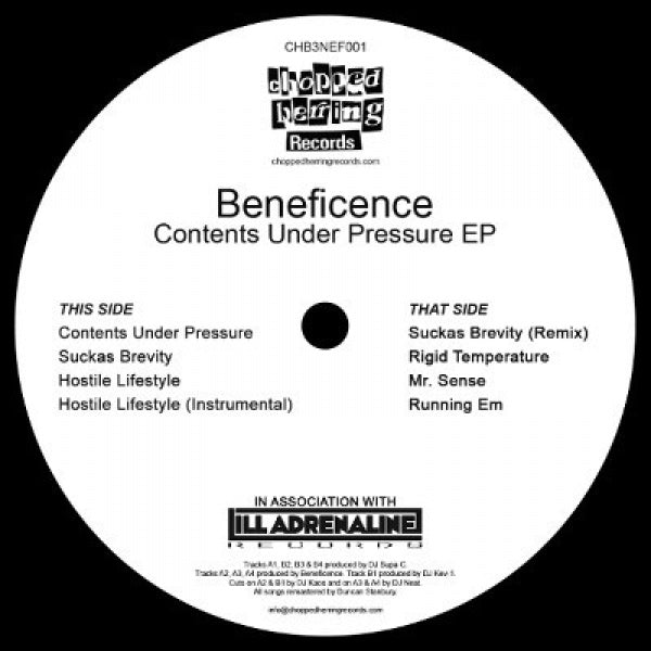 新品　BENEFICENCE CONTENTS UNDER PRESSURE Beneficence - Contents Under Pressure EP [Vinyl Record / 12