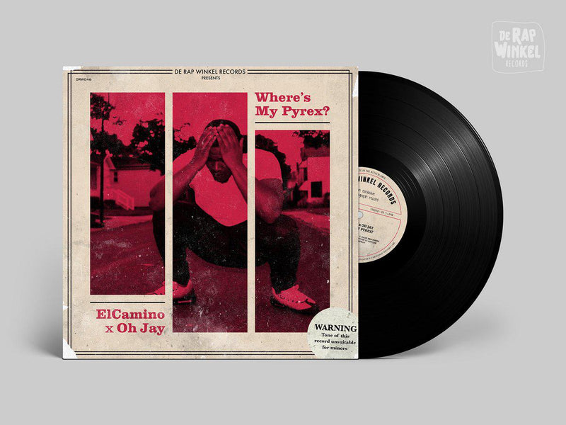 Elcamino & Oh Jay - Where's My Pyrex [Black] [Vinyl Record / LP]-de Rap Winkel Records-Dig Around Records