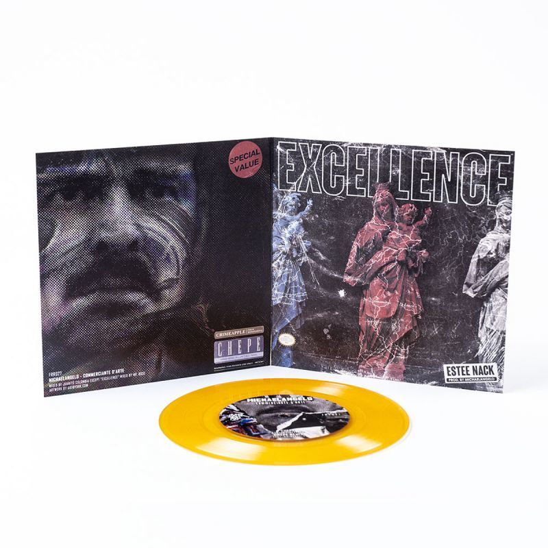 MICHAELANGELO - Commerciante D'Arte [Orange Transparent] [Vinyl Record / 7"]-FXCK RXP-Dig Around Records