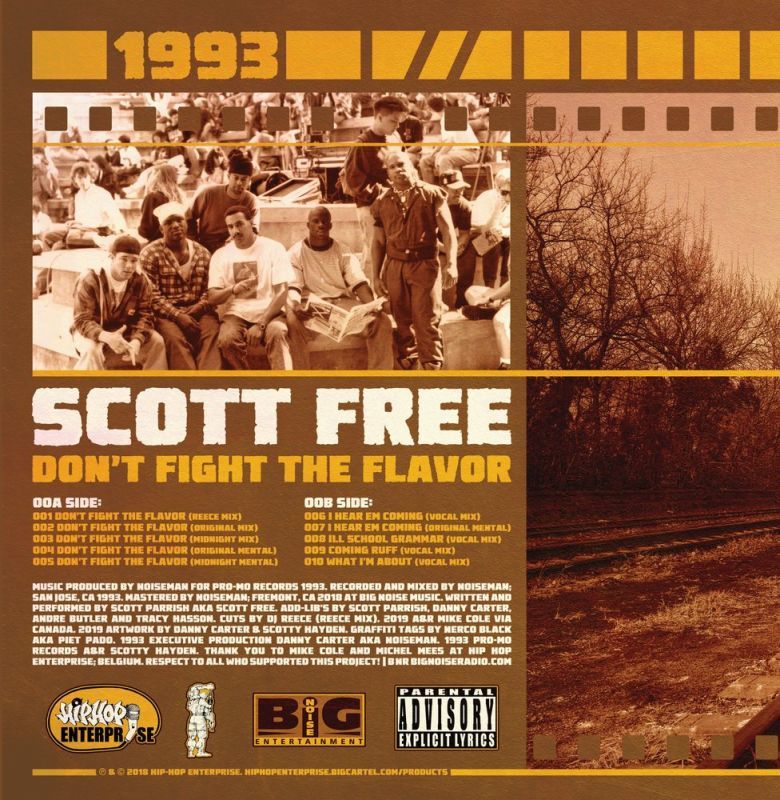 Scott Free - Don't Fight the Flavor [Black] [Vinyl Record / LP]-HIP-HOP ENTERPRISE-Dig Around Records