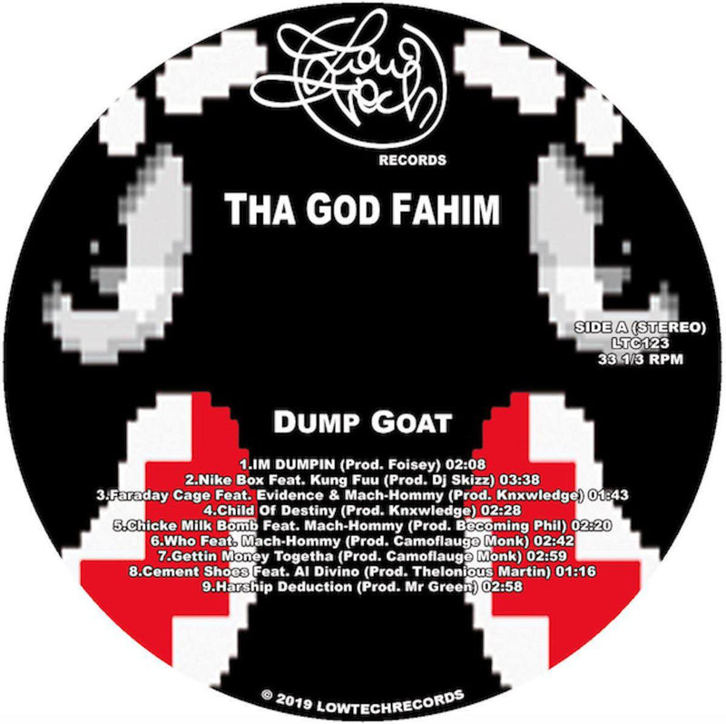 Tha God Fahim - DUMP GOAT [Red] [Vinyl Record / LP]-Lowtechrecords-Dig Around Records