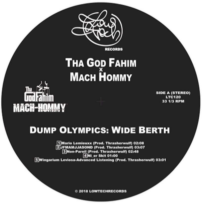 Tha God Fahim X Mach Hommy - Dump Olympics: Wide Berth [Clear] [Vinyl Record / LP]-Lowtechrecords-Dig Around Records