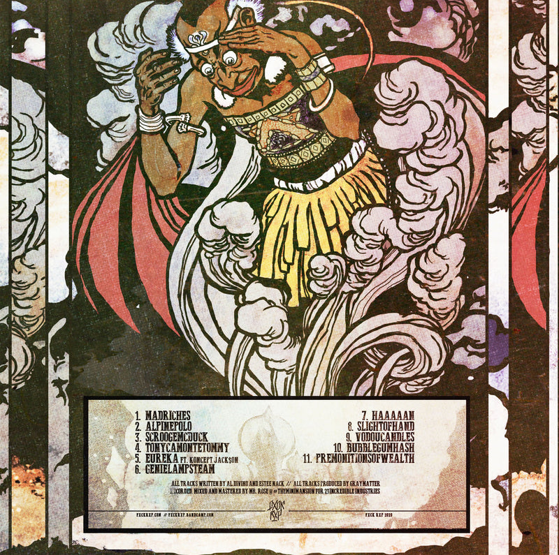 AL DIVINO & ESTEE NACK - Abrakadabra Alakazam [Red Opaque w/ Orange Edition] [Vinyl Record / LP]-FXCK RXP-Dig Around Records