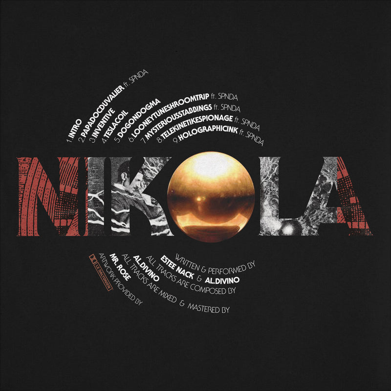 AL DIVINO & ESTEE NACK - Nikola [Red Opaque w/ Black & White Edition] [Vinyl Record / LP]-FXCK RXP-Dig Around Records