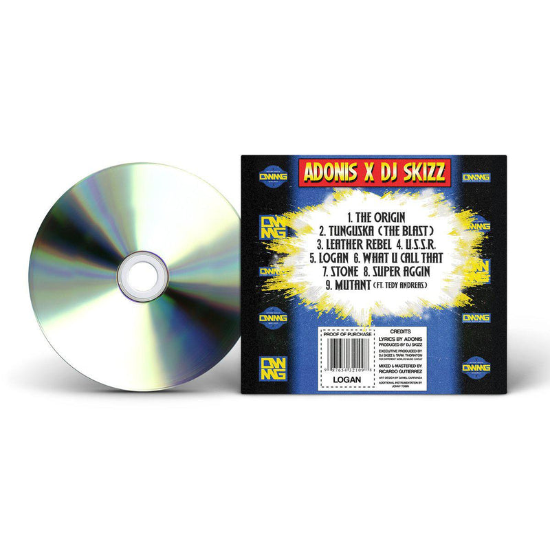 Adonis x DJ Skizz - Logan [CD]-Different Worlds Music Group-Dig Around Records