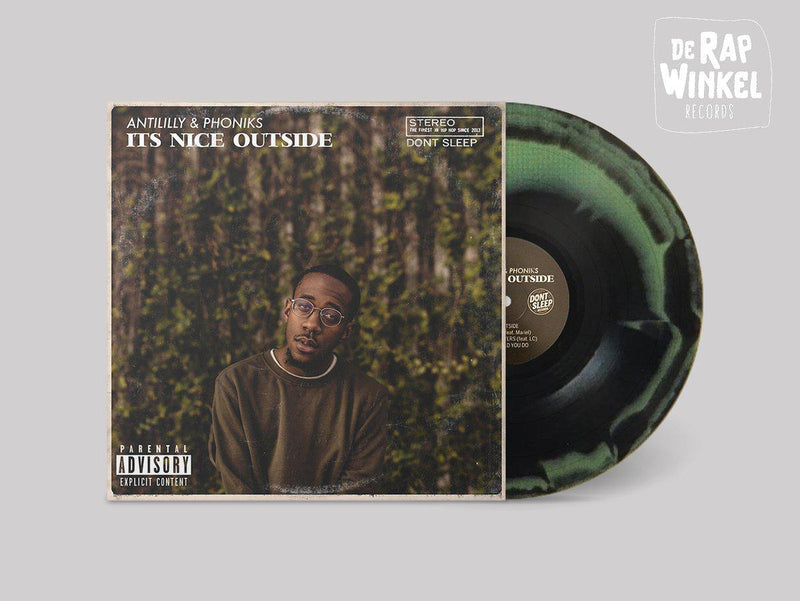 Anti-lilly & Phoniks - It's Nice Outside [Olive Green/Black] [Vinyl Record / 2 x LP]-de Rap Winkel Records-Dig Around Records