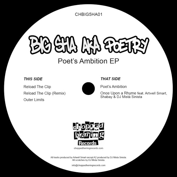 Big Sha - Poet’s Ambition [Vinyl Record / 12"]-Chopped Herring Records-Dig Around Records