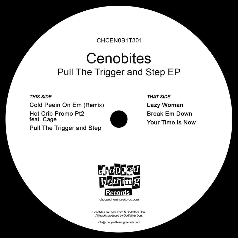 Cenobites - Pull The Trigger & Step [Black] [Vinyl Record / 12"]-Chopped Herring Records-Dig Around Records