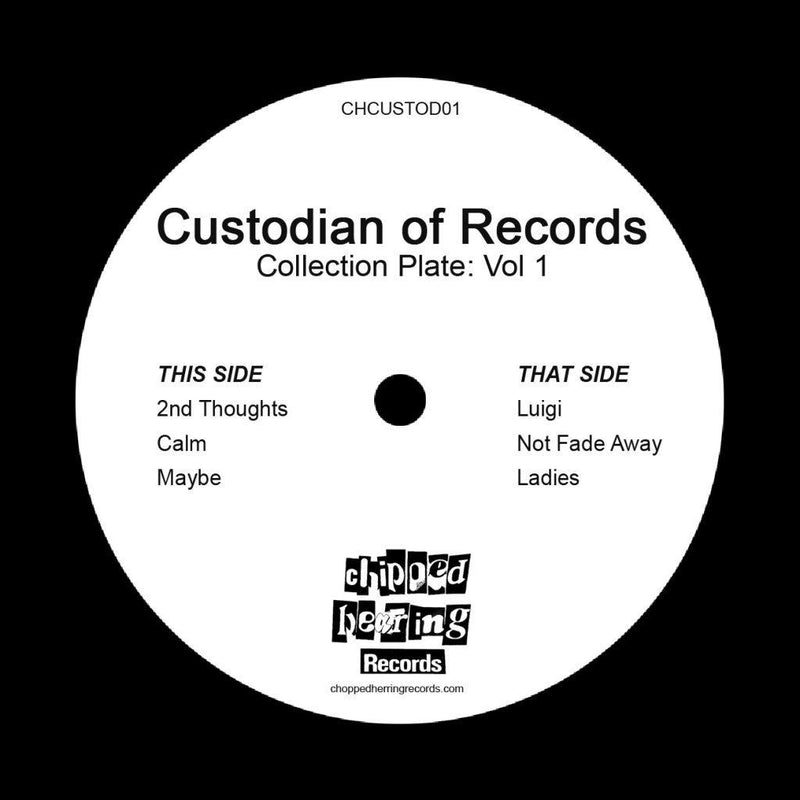 Custodian of Records - Collection Plate: Vol 1 [Black] [Vinyl Record / 7"]-Chopped Herring Records-Dig Around Records