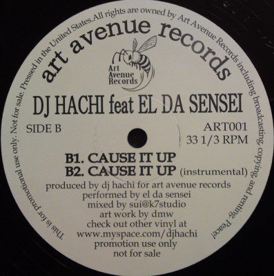 DJ Hachi feat El Da Sensei - Pianoman / Cause It Up [Vinyl Record / 12"]