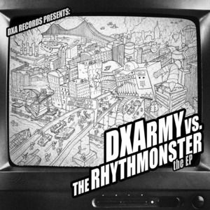 DXA - DXArmy vs The Rhythmonster EP [Vinyl Record / 12"]-DXA RECORDS-Dig Around Records