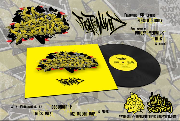 Da Steez Brothaz - Beat At Mind [Vinyl Record / 12" + Sticker]-HIP-HOP ENTERPRISE-Dig Around Records