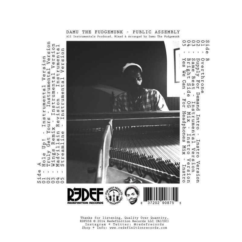 Damu The Fudgemunk - Public Assembly 【CD】-REDEFINITION RECORDS (REDEF RECORDS)-Dig Around Records