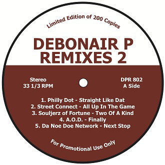 Debonair P - Debonair P Remixes 2 [Vinyl Record / LP]