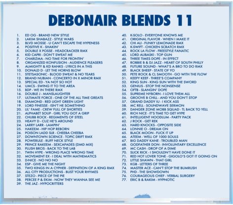 Debonair P - Debonair Blends 11 [Mix CD]-Gentleman's Relief Records-Dig Around Records