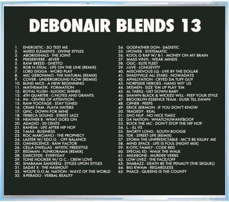 Debonair P - Debonair Blends 13 [Mix CD]-Gentleman's Relief Records-Dig Around Records