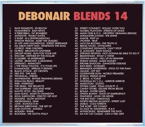 Debonair P - Debonair Blends 14 [Mix CD]-Gentleman's Relief Records-Dig Around Records