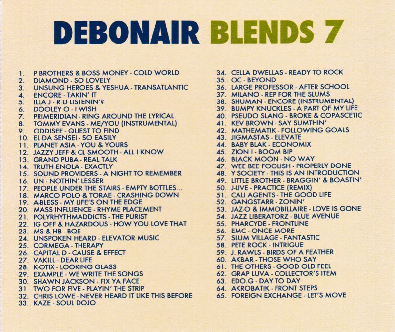 Debonair P - Debonair Blends 7 [Mix CD]-Gentleman's Relief Records-Dig Around Records