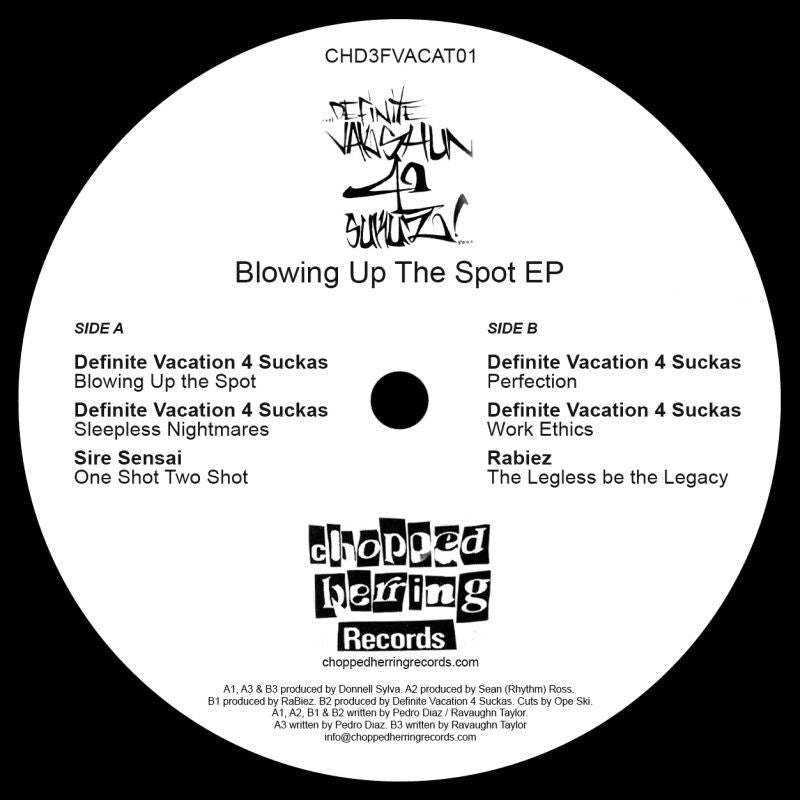 Definite Vacation 4 Suckaz - Blowing Up The Spot [Vinyl Record / 12"]-Chopped Herring Records-Dig Around Records
