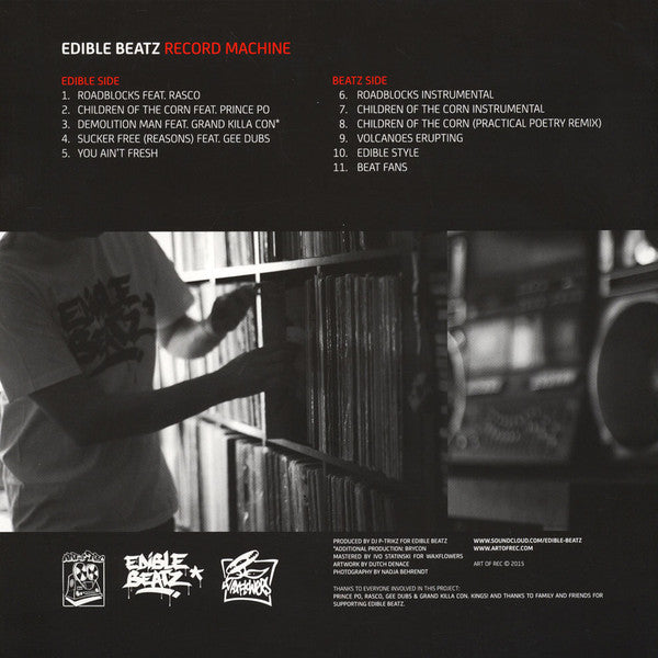 Edible Beatz - Record Machine  [Vinyl Record / LP] (Red Vinyl)
