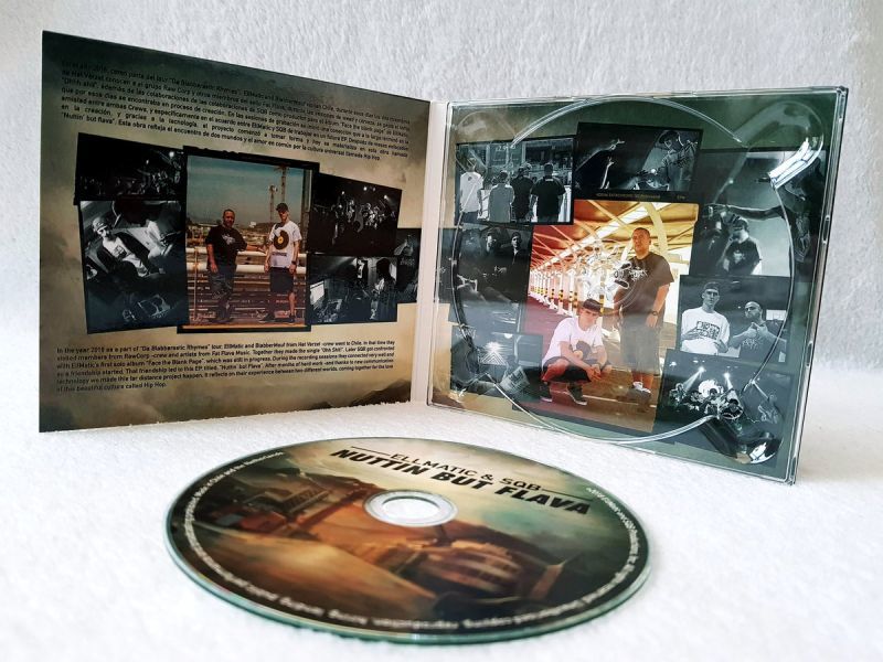 EllMatic & SQB - Nuttin' But Flava [Autographed] [CD + Sticker]-Ellmatic Productions, Inc-Dig Around Records
