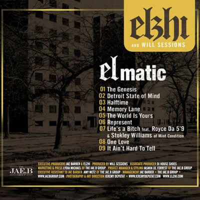 洋楽 Elzhi And Will Sessions - Elmatic 2LP Elzhi - Elmatic (Black Ice Edition Reissue) - Coalmine Records