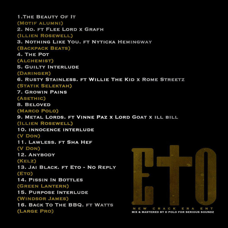 Eto - The Beauty of It [CD]-New Crack Era-Dig Around Records