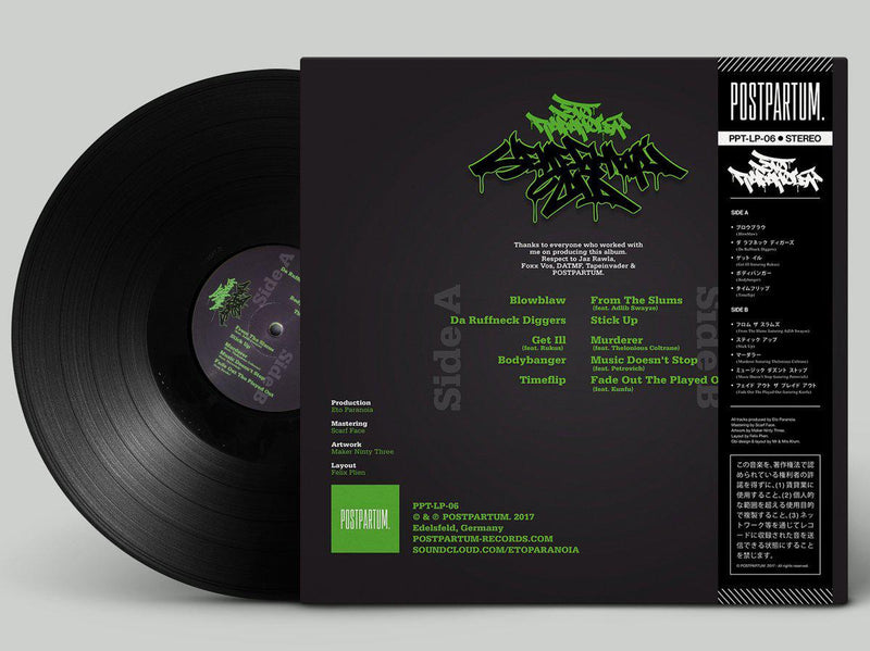 Eto Paranoia - Healing Poison / Celebnii Yad [Black] [Vinyl Record / LP + Sticker]-POSTPARTUM. RECORDS-Dig Around Records