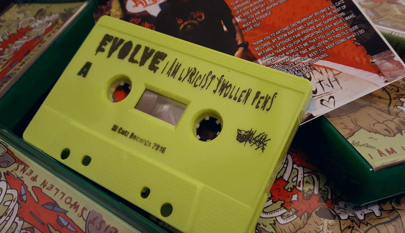 Evolve - I am lyricist swollen pens [Yellow] [Cassette Tape]-Ill Catz Records-Dig Around Records