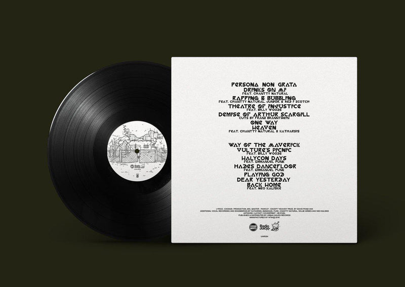 Exodus & Pawcut - Persona Non Grata [Vinyl Record / LP]-RADIO JUICY / URBAN WAVES RECORDS-Dig Around Records