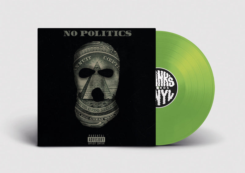 Fastlife, Madhattan - NO POLITICS [Neon Green Version] [Vinyl Record / LP]-Frank's Vinyl Records-Dig Around Records