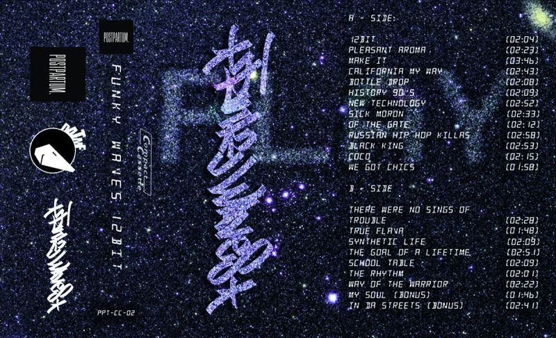 Funky Waves - 12 Bit [Cassette Tape]-POSTPARTUM. RECORDS-Dig Around Records
