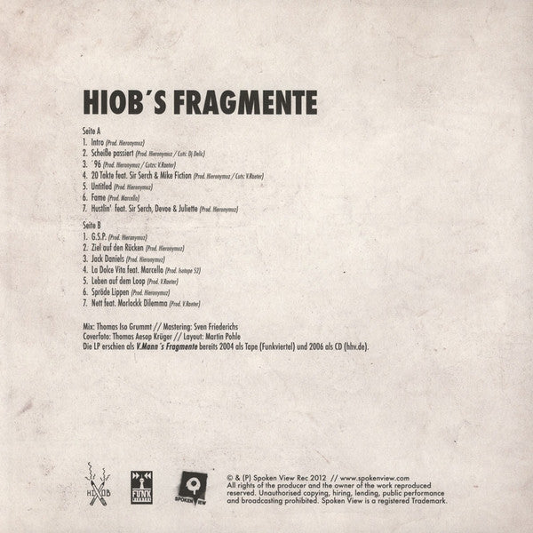 Hiob - Fragmente [Vinyl Record /  LP]