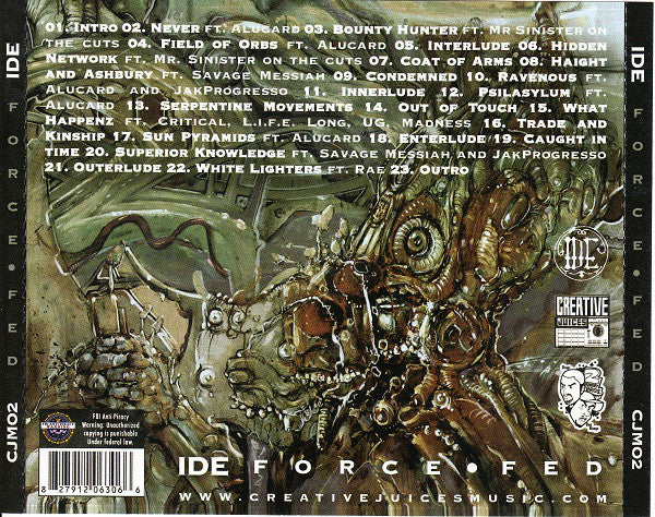 Ide - Force Fed [CD]-Creative Juices Music-Dig Around Records