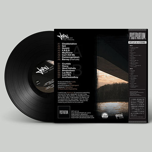 JoDu - Off The Tracks [Black] [Vinyl Record / LP + Download Code + Sticker + Obi Strip]-POSTPARTUM. RECORDS-Dig Around Records