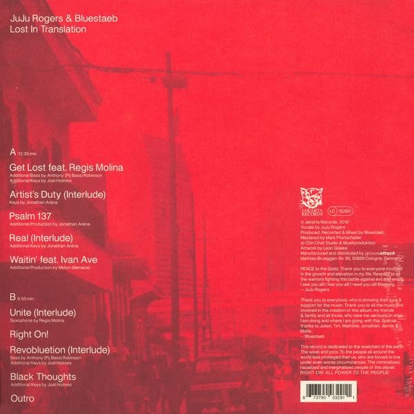JuJu Rogers & Bluestaeb  - LIT - Lost In Translation [Vinyl Record / LP]
