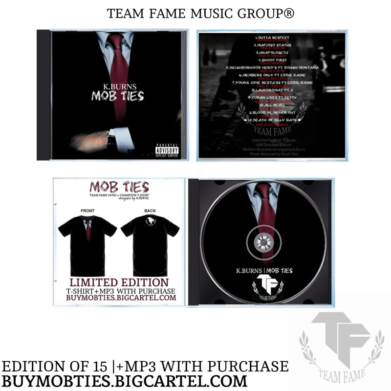 K.Burns - Mob Ties [CD]-Team Fame Music Group LLC-Dig Around Records