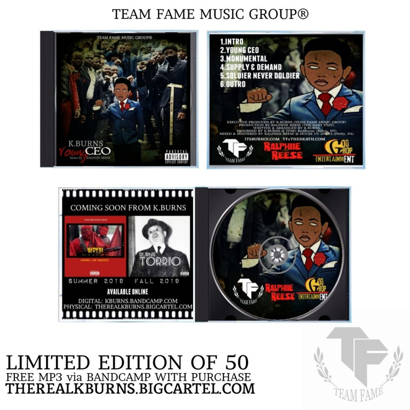 K.Burns & Ralphiie Reese - Young CEO [CD]-Team Fame Music Group, LLC-Dig Around Records