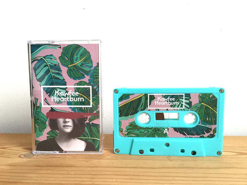 Kawfee - Heartburn [Green] [Cassette Tape + DL Code + Sticker]-INNER OCEAN RECORDS-Dig Around Records