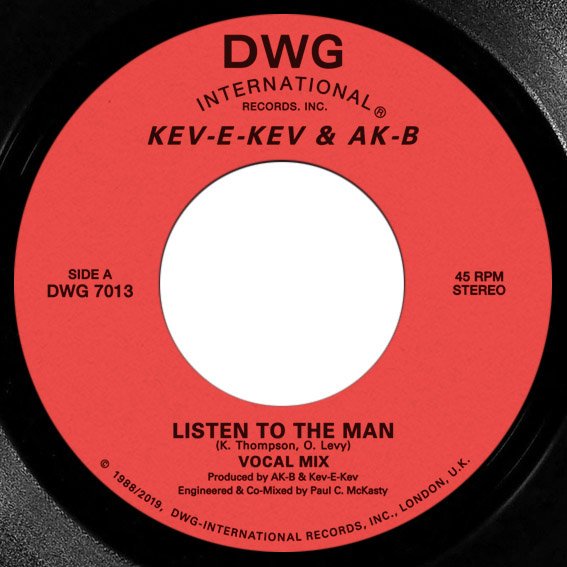 Kev-E-Kev & Ak-B - Listen To The Man / Keep On Doin [Black] [Vinyl Record / 7"]-Diggers With Gratitude-Dig Around Records