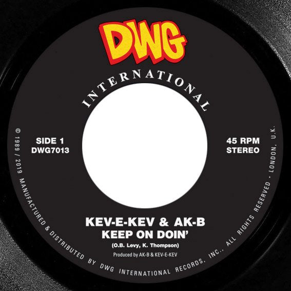 Kev-E-Kev & Ak-B - Listen To The Man / Keep On Doin [Black] [Vinyl Record / 7"]-Diggers With Gratitude-Dig Around Records