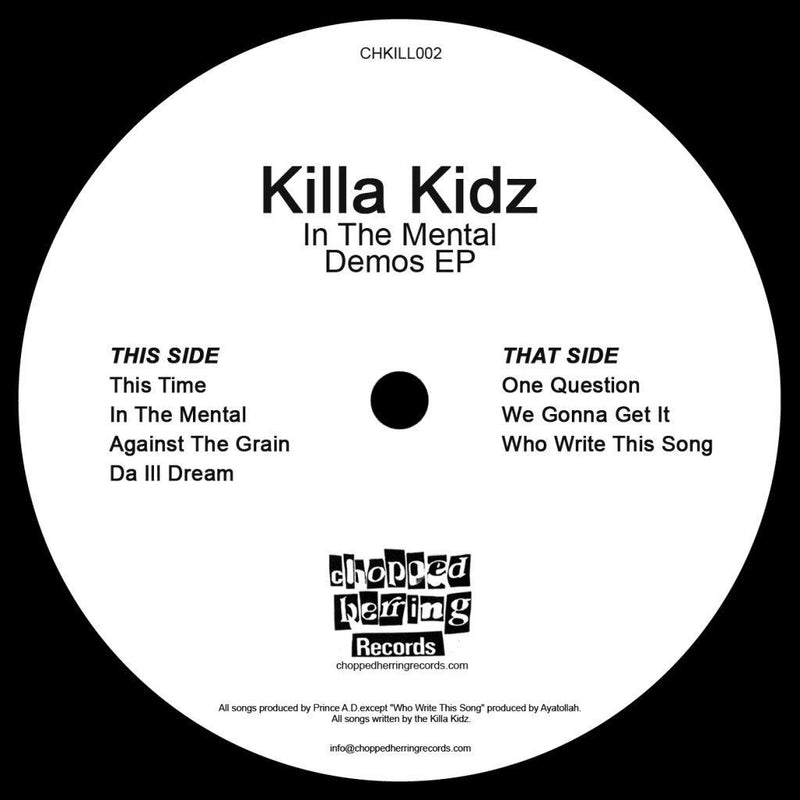 Killa Kidz - In the Mental -Demos [Black] [Vinyl Record / 12"]-Chopped Herring Records-Dig Around Records