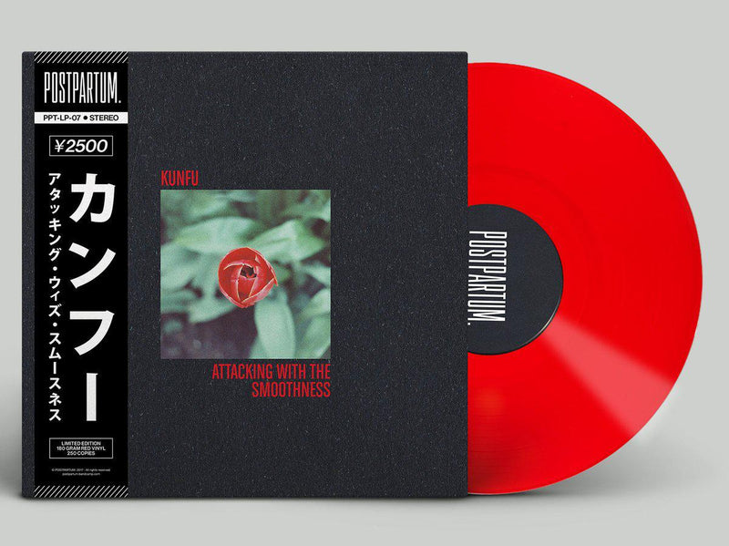 Kunfu - Attacking with the smoothness [Red] [Vinyl Record / LP + Download Code + Sticker]-POSTPARTUM. RECORDS-Dig Around Records