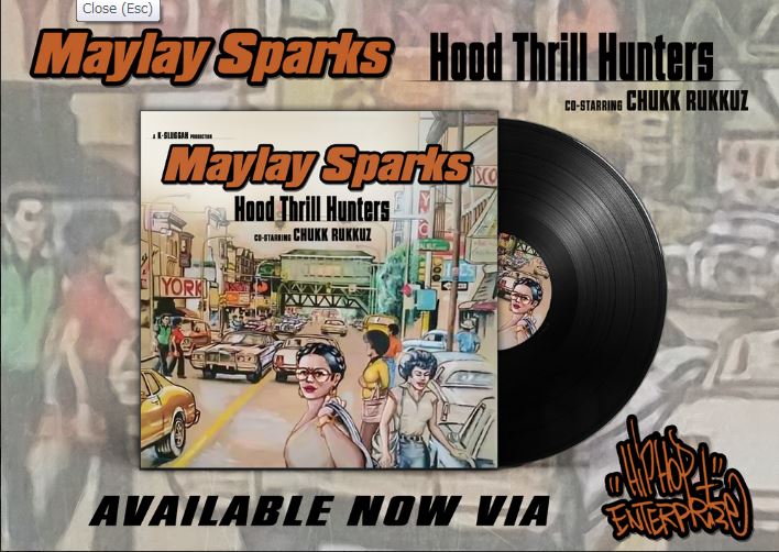 Maylay Sparks - Hood Thrill Hunters [Vinyl Record / LP + Sticker]-HIP-HOP ENTERPRISE-Dig Around Records