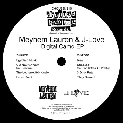 Meyhem Lauren - Digital Camo [Black] [Vinyl Record / 12"]-Chopped Herring Records-Dig Around Records