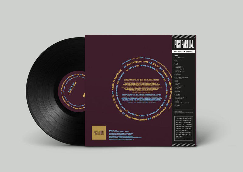 Mike Flips - Time To Listen [Black] [Vinyl Record / LP + Download Code + Sticker + Obi Strip]-POSTPARTUM. RECORDS-Dig Around Records