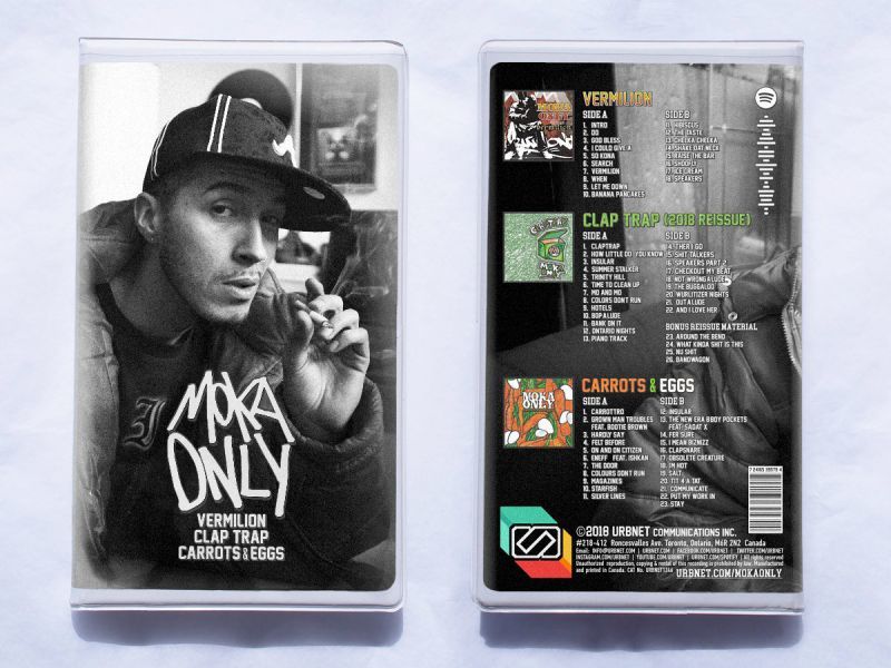 Moka Only - 3 Cassette Collection - Vermilion, Clap Trap (2018 reissue), Carrots & Eggs [Cassette Tape / 3 x Tape + DL Code + Sticker]-URBNET-Dig Around Records