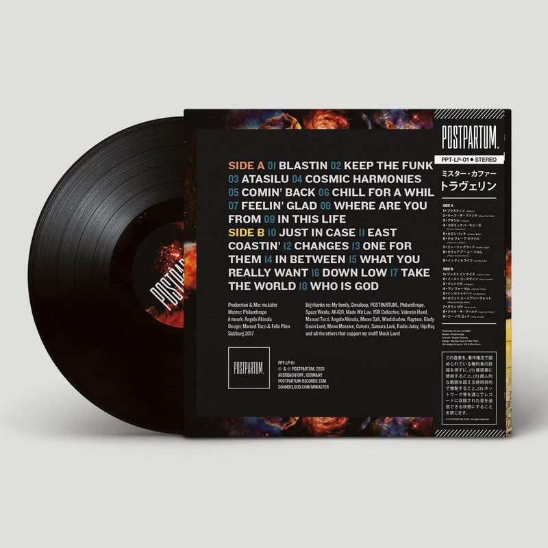 Mr. Käfer - Travelin [Black Edition] [Vinyl Record / LP + Download Code + Sticker + Obi Strip]-POSTPARTUM. RECORDS-Dig Around Records