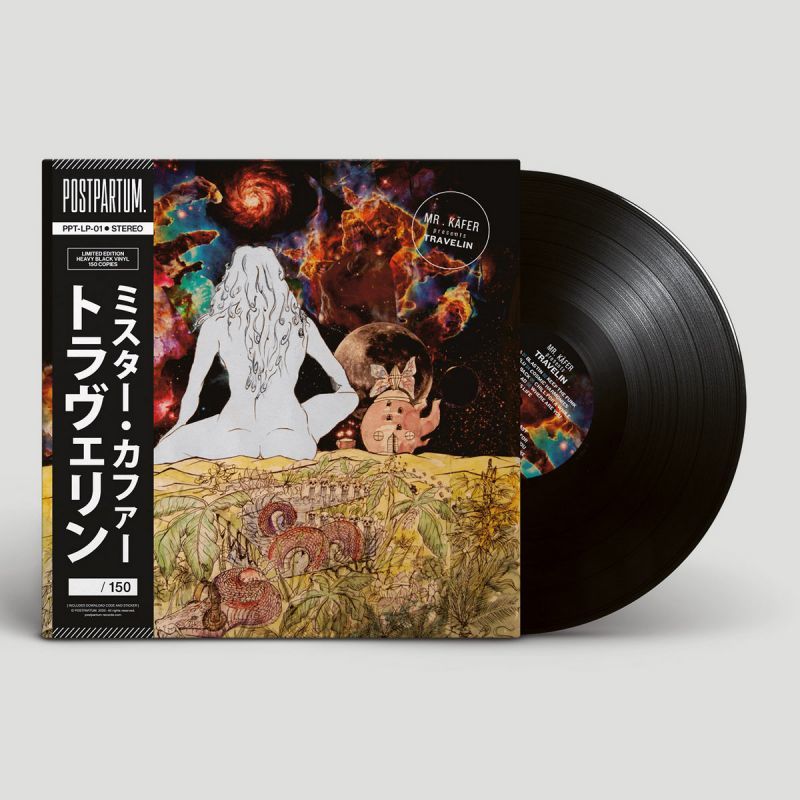 Mr. Käfer - Travelin [Black Edition] [Vinyl Record / LP + Download Code + Sticker + Obi Strip]-POSTPARTUM. RECORDS-Dig Around Records