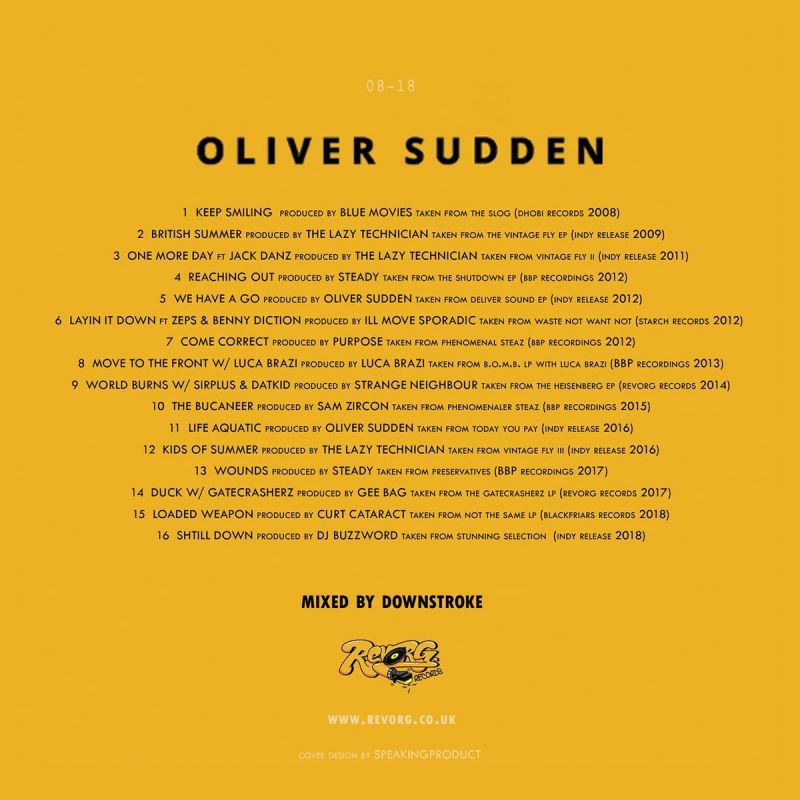 Oliver Sudden - 10 Year Mixtape [Cassette Tape / Mixtape + Mix CD + Sticker]-Revorg Records-Dig Around Records